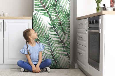 Magnetic refrigerator cover Palm leaves