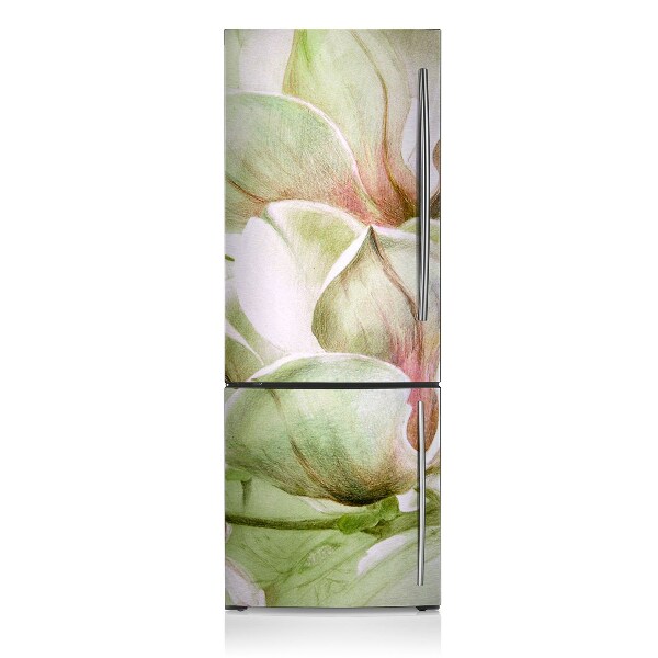 Decoration refrigerator cover Magnolia flowers