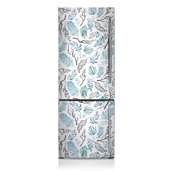 Magnetic refrigerator cover Leaves and branches