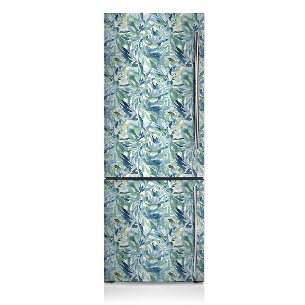 Magnetic refrigerator cover Pastel leaves