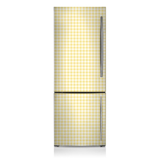 Decoration refrigerator cover Yellow chessboard