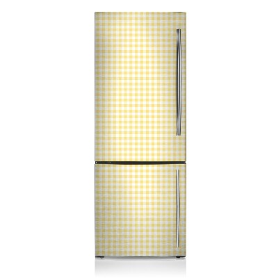 Decoration refrigerator cover Yellow chessboard