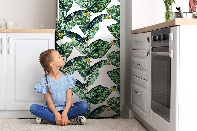 Decoration refrigerator cover Exotic leaves