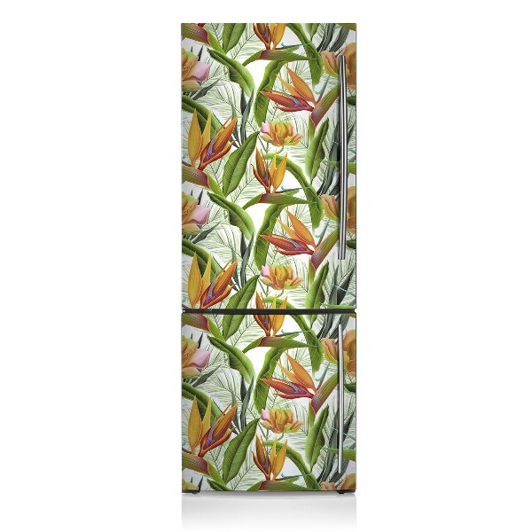 Magnetic refrigerator cover Tropical plants