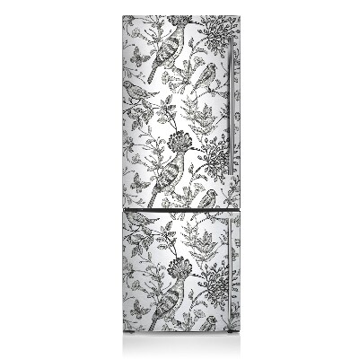 Decoration refrigerator cover Sketched birds