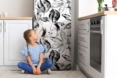 Decoration refrigerator cover Painted leaves