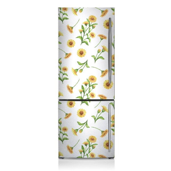 Magnetic refrigerator cover Sunflowers