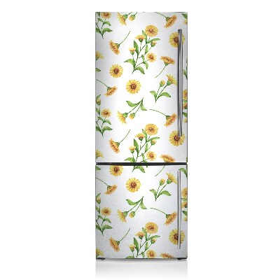 Magnetic refrigerator cover Sunflowers