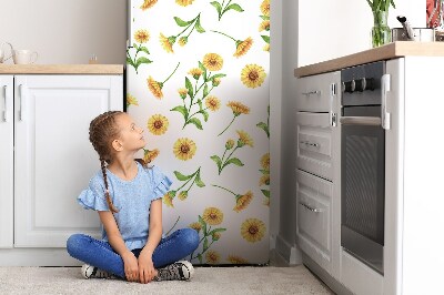 Magnetic refrigerator cover Sunflowers