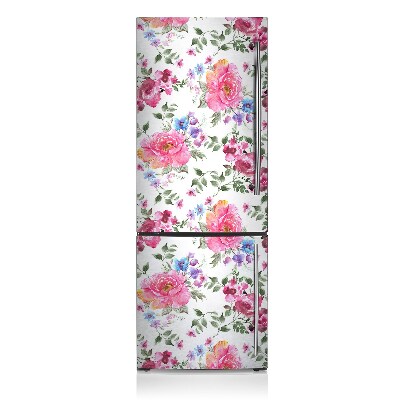 Decoration refrigerator cover Pink watercolor