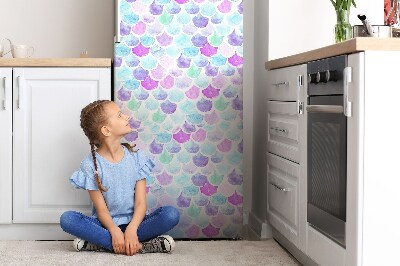 Magnetic refrigerator cover Colorful drops