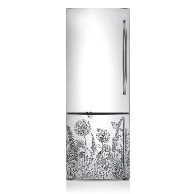 Decoration refrigerator cover Sketch of flowers