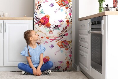 Decoration refrigerator cover Birds on the branch