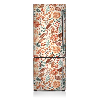 Magnetic refrigerator cover Artistic flowers