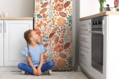 Magnetic refrigerator cover Artistic flowers