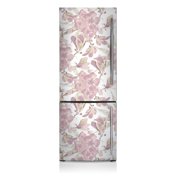 Magnetic refrigerator cover Hibiscus pink