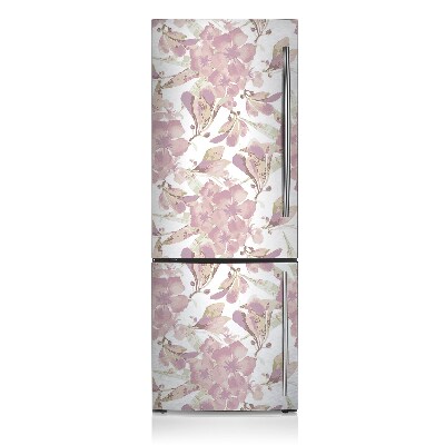 Magnetic refrigerator cover Hibiscus pink