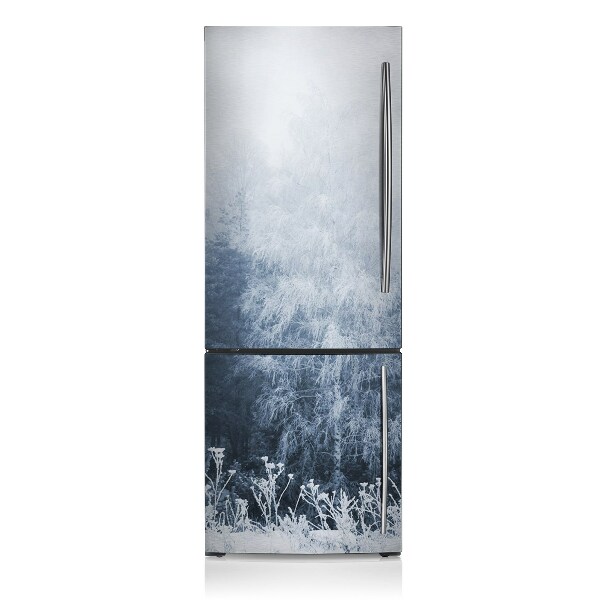 Decoration refrigerator cover Winter trees