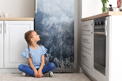 Decoration refrigerator cover Winter trees