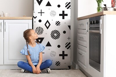 Magnetic refrigerator cover Geometric pattern