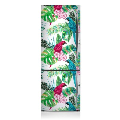 Decoration refrigerator cover Parrot mural