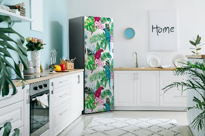 Decoration refrigerator cover Parrot mural