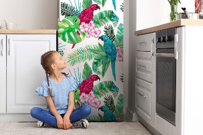 Decoration refrigerator cover Parrot mural