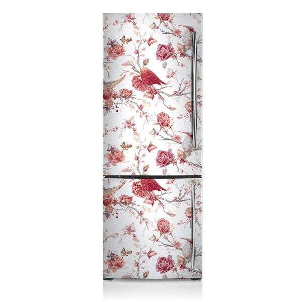 Decoration refrigerator cover Red birds