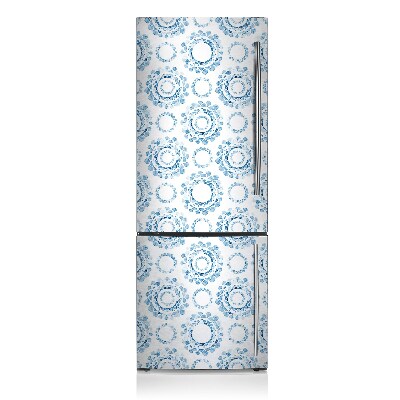 Decoration refrigerator cover Blue wheels