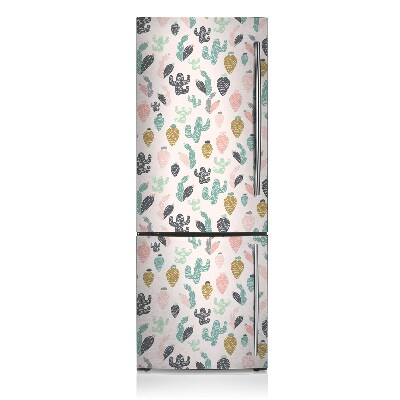 Decoration refrigerator cover Colorful cacti