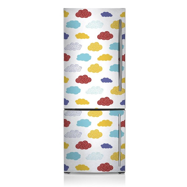 Decoration refrigerator cover Colorful clouds