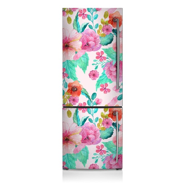 Magnetic refrigerator cover Beautiful flora