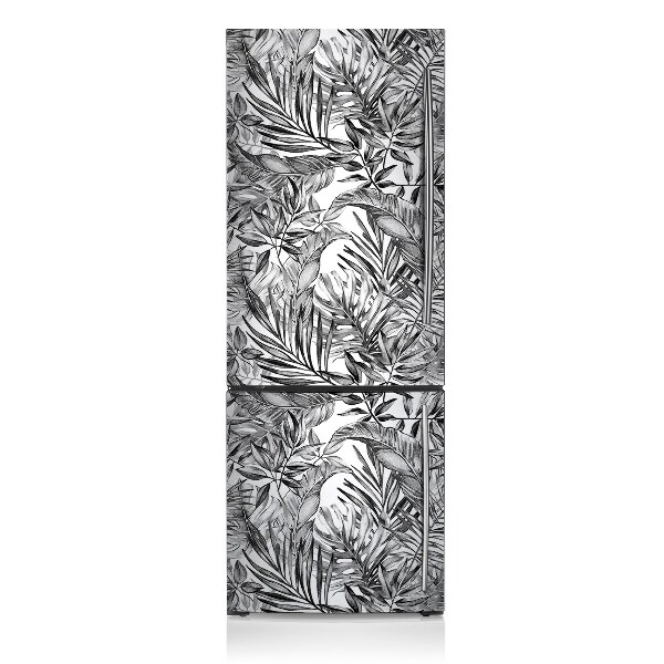 Decoration refrigerator cover Sketch exotic leaves