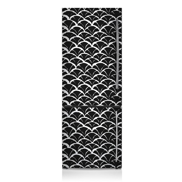 Magnetic refrigerator cover Oriental pattern