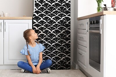 Magnetic refrigerator cover Oriental pattern