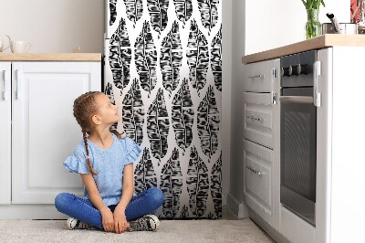 Magnetic refrigerator cover Designs in leaves