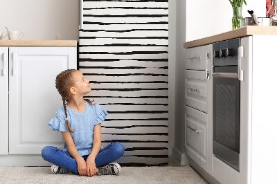 Decoration refrigerator cover Black lines