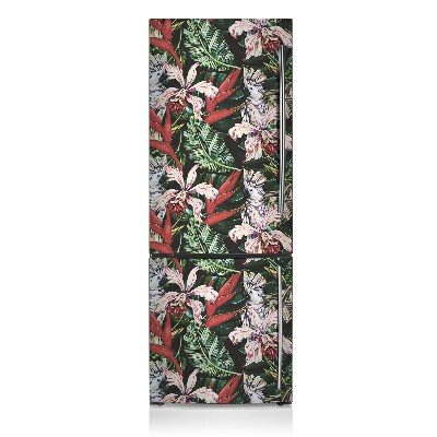 Magnetic refrigerator cover Tropical parrot