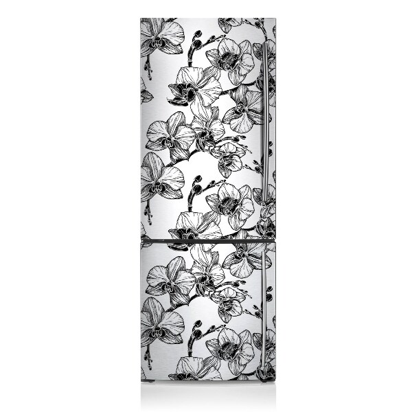 Magnetic refrigerator cover Orchids