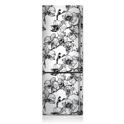 Magnetic refrigerator cover Orchids