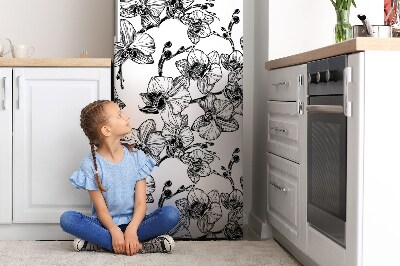 Magnetic refrigerator cover Orchids