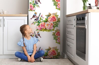 Decoration refrigerator cover Birds on the branch