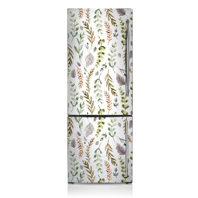 Decoration refrigerator cover Colorful leaves