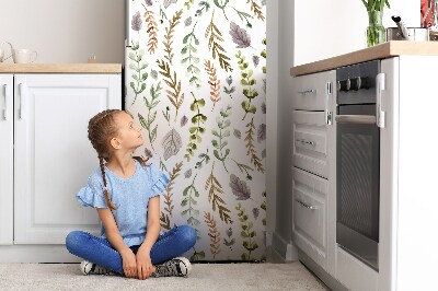 Decoration refrigerator cover Colorful leaves