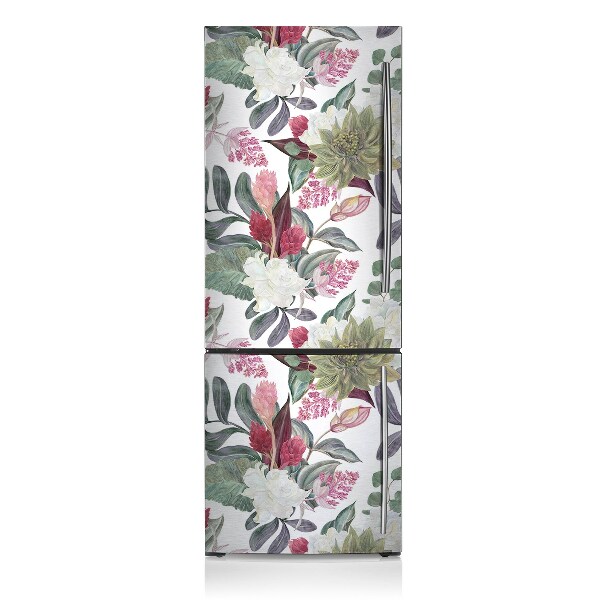 Magnetic refrigerator cover Colorful flowers