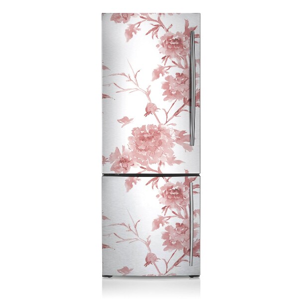 Magnetic refrigerator cover Pastel flowers