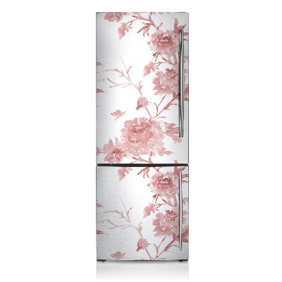 Magnetic refrigerator cover Pastel flowers