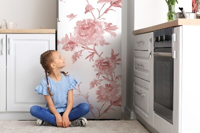 Magnetic refrigerator cover Pastel flowers