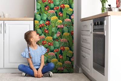 Magnetic refrigerator cover Flower cheek