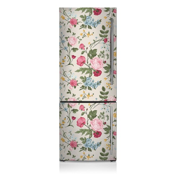 Decoration refrigerator cover Colorful flowers